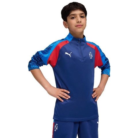 Puma Blouse - 1/4 Rits - Neymar Jr Playmaker - Blauw - Puma - 12 jaar (152) - Shirts