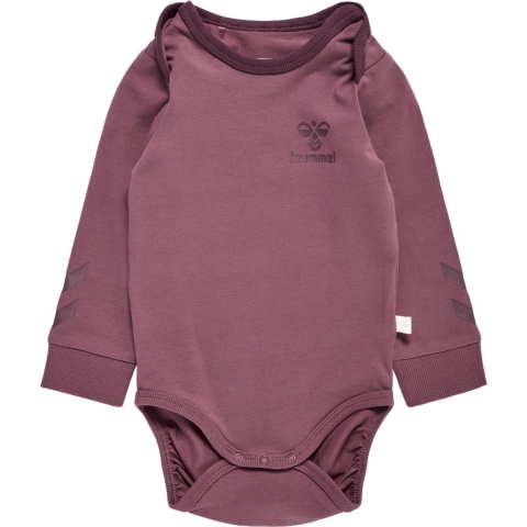 Hummel Romper L/æ - hmlMaule - Paars - Hummel - 2 jaar (92) - Romper L/S