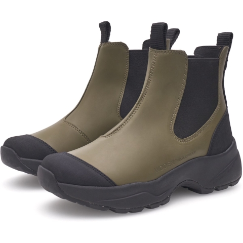 Woden Regenlaarzen - Kaart - Siri - Dark Olive/Black - Woden - 42 - Regenlaarzen