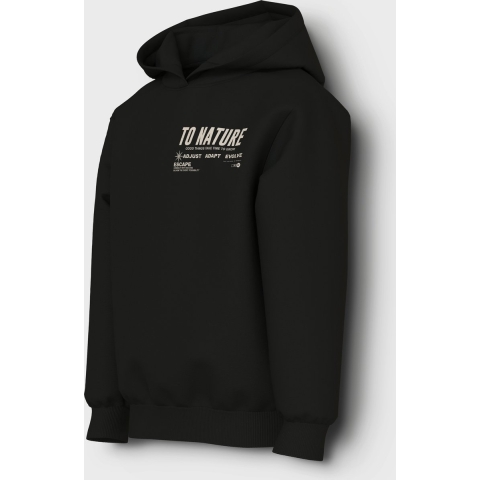 Name It Hoodie - NkmLaurel - Black - Name It - 11-12 jaar (146-152) - Hoodie