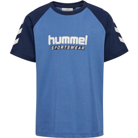 Hummel T-Shirt - hmlJr Logo - Nederlands Blue - Hummel - 9-10 jaar (134-140) - T-Shirts