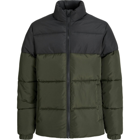 Jack & Jones Gevoerde Jas - JJMaze - Rozijn/Black Blokkeren - Jack & Jones - 12 jaar (152) - Donsjassen