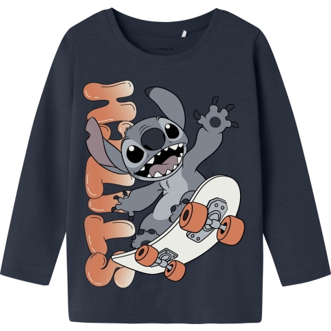 Name It Blouse - Stitch - NmmAdri - Navy Blazer - Name It - 4 jaar (104) - Shirts