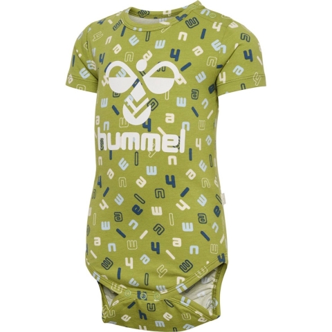 Hummel Romper s/s - HmlGelukkig - Olive Green - Hummel - 1½ jaar (86) - Romper S/S