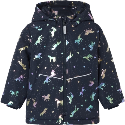 Name It Winterjas - Noos - NmfMaxi - Dark Sapphire/Unicorn - Name It - 2 jaar (92) - Winterjassen