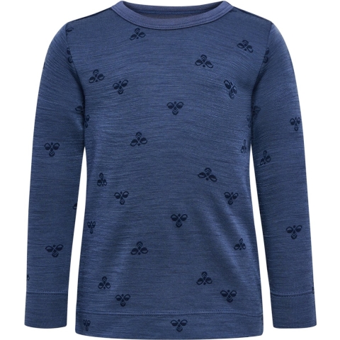 Hummel Blouse - HmlMini - Wol - Vintage Indigo - Hummel - 1½ jaar (86) - Shirts