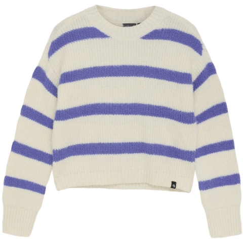 Indian Blue Jeans Blouse - Gebreid - Cloud/Blauw Gestreept - Indian Blue Jeans - 8 jaar (128) - Shirts