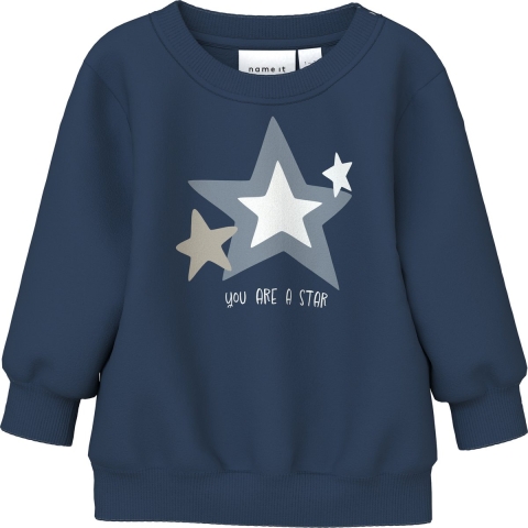 Name It Sweatset - NbmVonne - Insignia Blue/Stars - Name It - 62 - Joggingpakken