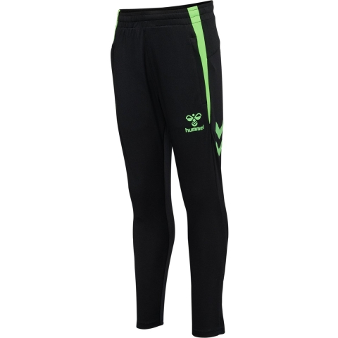 Hummel Trainingsbroek - hmlLood - Black/Green Gekko - Hummel - 14 jaar (164) - Broeken - Katoen