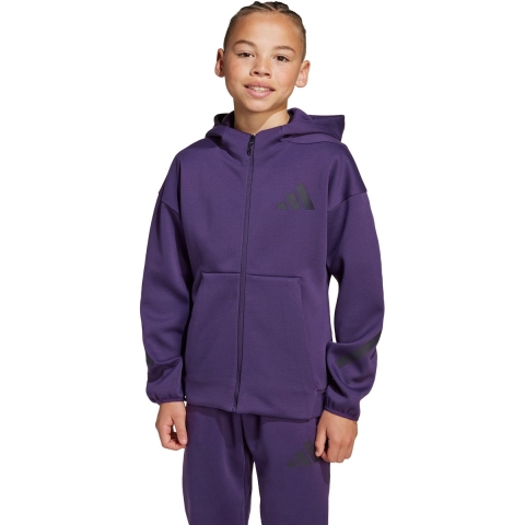 adidas Performance Cardigan - J Z.N.E.FZ - Aurplu/Aurbla - adidas Performance - 8 jaar (128) - Cardigan