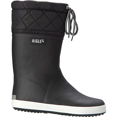 Aigle Thermolaarzen - Giboulee 2 - Zwart m. Wit - Aigle - 35 - Regenlaarzen