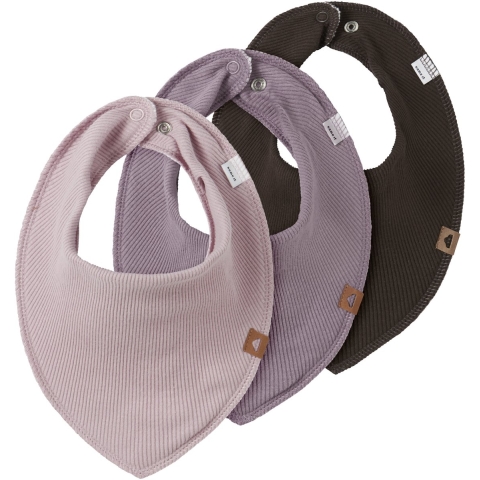 Name It Kwijlslabbetje - 3-pack - NbFYvette - Gepolijst Lilac/Se - Name It - OneSize - Slabbetje