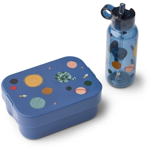 Liewood Broodtrommel/Drinkfles - Chelsey - Universum/Classic Nav - Liewood - OneSize - Broodtrommels