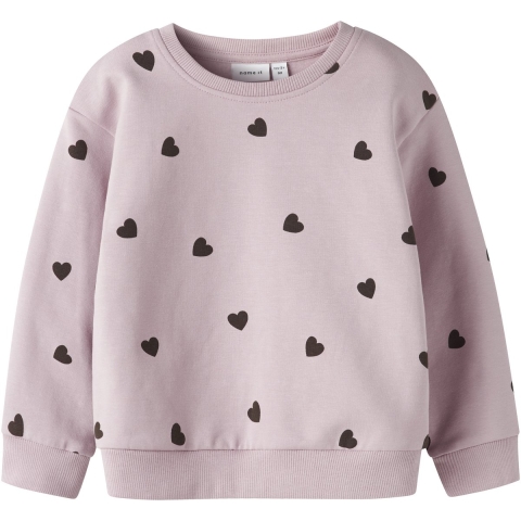 Name It Sweatshirt - NmfNeheart - Gepolijst Lilac - Name It - 6 jaar (116) - Sweatshirt