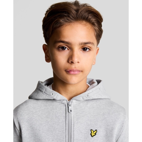 Lyle & Scott Cardigan - Light Grey Mergel - Lyle & Scott - 14-15 jaar (164-170) - Cardigan