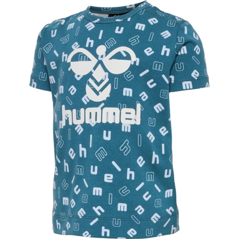 Hummel T-Shirt - hmlDroom - Blue Coral - Hummel - 74 - T-Shirts