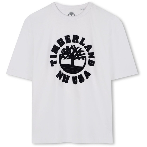 Timberland T-Shirt - Wit m. Print - Timberland - 10 jaar (140) - T-Shirts