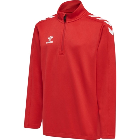 Hummel Blouse - HmlCore XK poly met halve rits - echt rood - Hummel Teamsport - 14 jaar (164) - Shirts