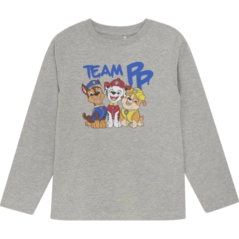 Minymo Blouse - Grijs Gevlekt m. Paw Patrol - Minymo - 3 jaar (98) - Shirts