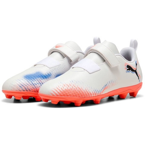 Puma Voetbalschoenen - Future 8 Play V FG/AG RB - White/Puma Zwa - Puma - 27 - Voetbalschoenen