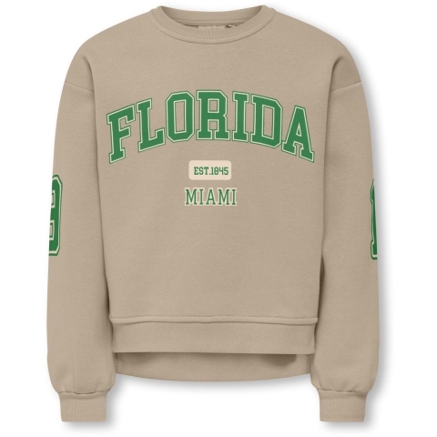 Kids Only Sweatshirt - KogVictory - Hummus/Florida/Medium+ Green - Kids Only - 7-8 jaar (122-128) - Sweatshirt