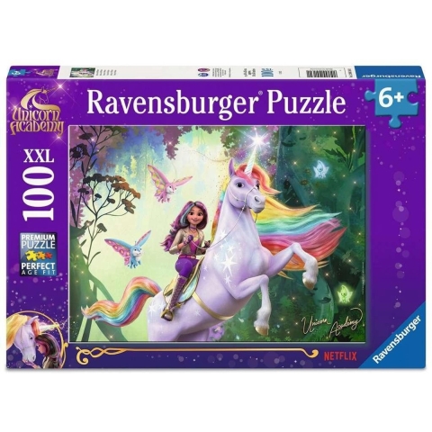 Ravensburger Puzzel - 100 Bakstenen - Unicorn Academy - Ravensburger - OneSize - Puzzel