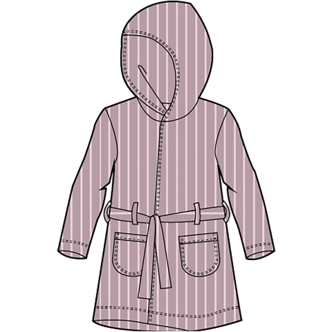 Name It Badjas - Fluweel - NmfRose - Aandenken Lilac - Name It - 6 jaar (116) - Badjas