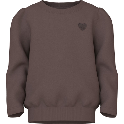 Name It Sweatshirt - NmfVima - Peperkorrel/Heart Borduurwerk - Name It - 5 jaar (110) - Sweatshirt