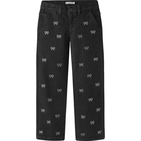 Name It Jeans - NkfRose - Dark Grey Denim m. Bogen - Name It - 12 jaar (152) - Jeans