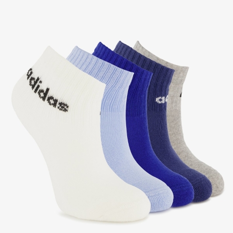 adidas Performance Sokken - 5-pack - Lin Enkel - Dkblauw/Royblau - adidas Performance - 25/27 - Sokken