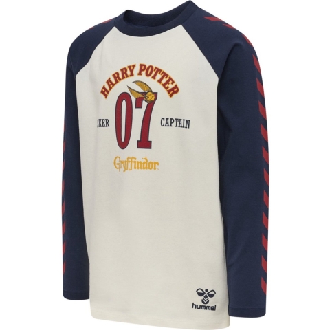 Hummel Blouse - hmlHarry Potter Boys - Marshmallow/Navy m. Print - Hummel - 6 jaar (116) - Shirts
