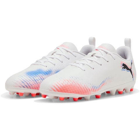 Puma Voetbalschoenen - Future 8 Play MG Jr - Wit/Puma Zwart/Gloe - Puma - 30 - Voetbalschoenen