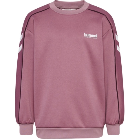 Hummel Blouse - hmlJR Performance - Interlock Crewneck - Mauve - Hummel - 5-6 jaar (110-116) - Shirts