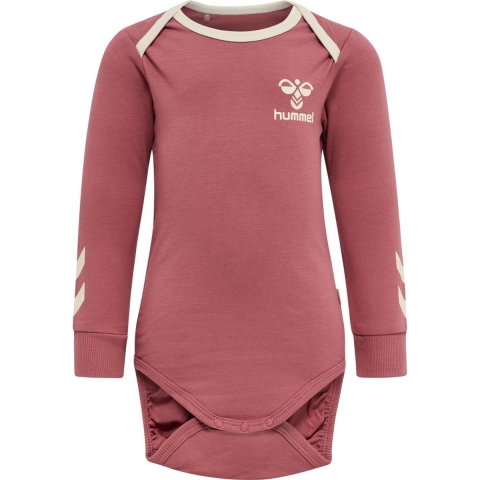 Hummel Romper l/s - hmlMaule - Decoratie Rose - Hummel - 1 jaar (80) - Romper L/S