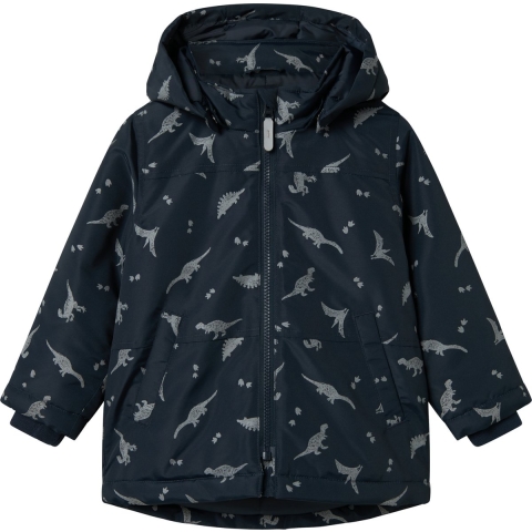 Name It Gevoerde Jas - Noos - NmmMax - Dark Sapphire/Ref Dino - Name It - 6 jaar (116) - Donsjassen