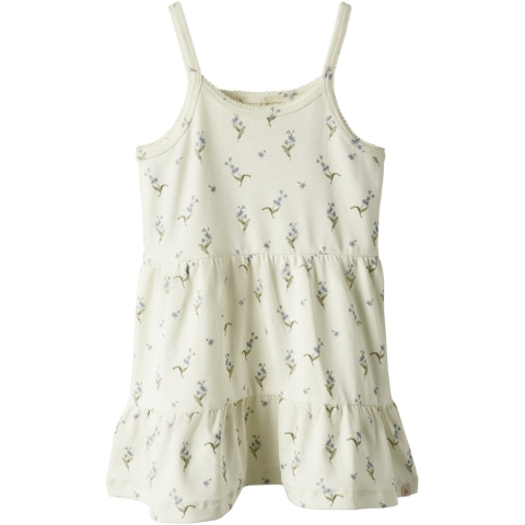 Lil' Atelier Jurk - NmfGayo - Coconut Melk/Vergeet-me-nietje - Lil Atelier - 2 jaar (92) - Jurk