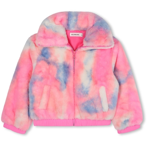 Billieblush Jas - Kunstbont - Roze - Billieblush - 10 jaar (140) - Zomerjas