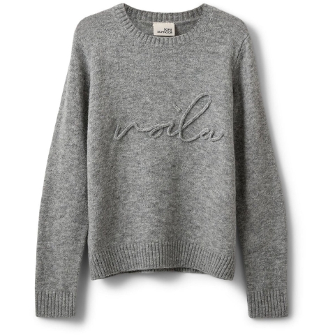 Sofie Schnoor Blouse - Gebreid - Grey Melange - Sofie Schnoor - 10 jaar (140) - Shirts