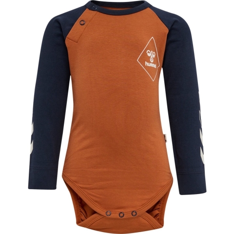 Hummel Romper l/s - HmlCeasar - Sierra-Navy - Hummel - 3 jaar (98) - Romper L/S