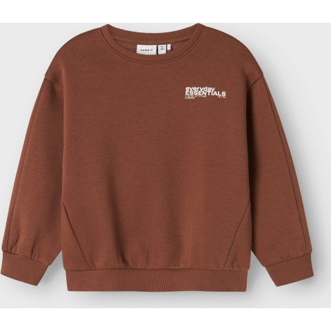 Name It Sweatshirt - NmmOkian - Johannesbrood Brown - Name It - 6 jaar (116) - Sweatshirt