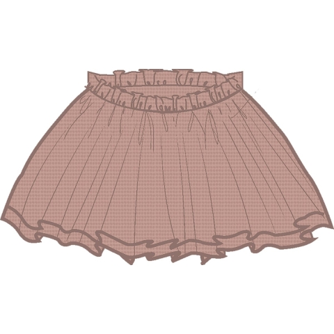 Lil' Atelier Rok - Tule - NmfLiberty - Misty Rose - Lil Atelier - 2 jaar (92) - Rok