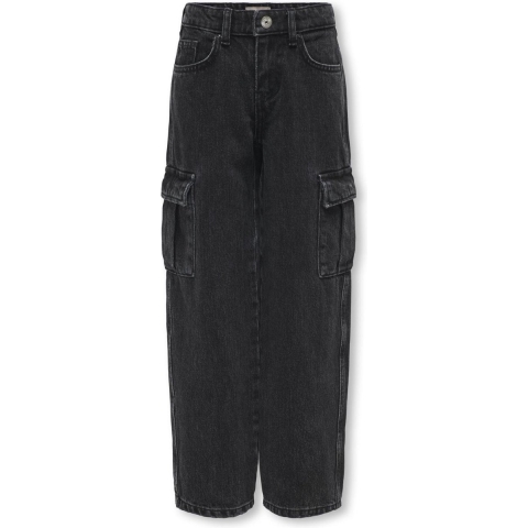 Kids Only Jeans - Cargo - Noos - KogHarmony - Gewassen Black - Kids Only - 8 jaar (128) - Jeans