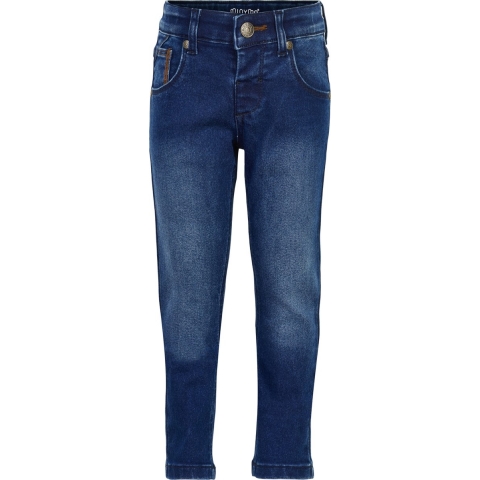 Minymo Broek - Stretch Slim Fit - in denimblauw - Minymo - 10 jaar (140) - Jeans