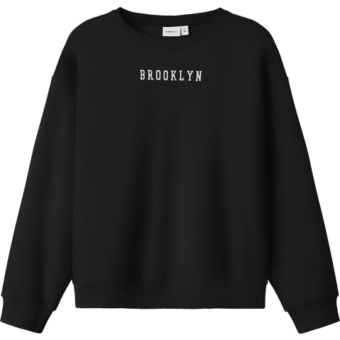 Name It Sweatshirt - NkfNevea - Zwart - Name It - 6 jaar (116) - Sweatshirt