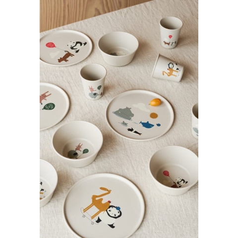 Liewood Borden - Remco - 4-pack - Rond de Wereld/Sandy - Liewood - OneSize - Borden