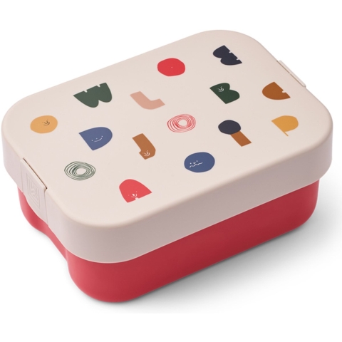 Liewood Broodtrommel m. Bestek - Kamil - Personages/Sandy - Liewood - OneSize - Broodtrommels