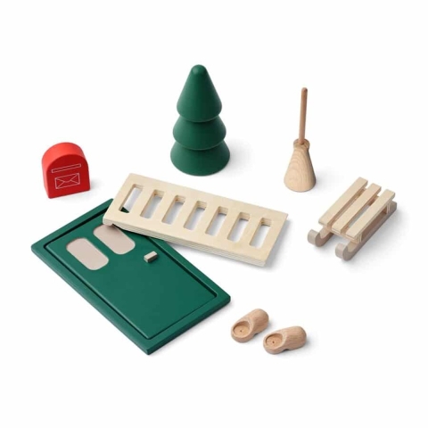 Liewood Elfendeur - Lena Elf - Garden Green Multi Mix - Liewood - OneSize - Decoratie