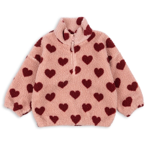 Konges Sløjd Fleece Trui - Jody Teddy - Coeur Mellow - Konges Sløjd - 5-6 jaar (110-116) - Fleece Jas