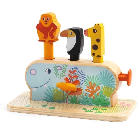 Djeco Houten Speelgoed - Pop Omhoog - Djeco - OneSize - Speelgoed