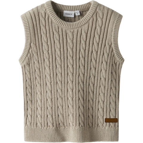 Name It Vest - Gebreid - NmmRoman - IJsland Fossiel - Name It - 4 jaar (104) - Vest